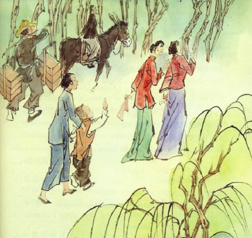 清明节,中国民间有插柳习俗.